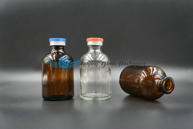 玻璃瓶50ML 透明瓶模具西林瓶 药瓶 可磨砂,印logo