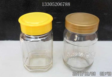 500克小八角蜂蜜玻璃瓶圆蜂蜜瓶玻璃瓶厂图片